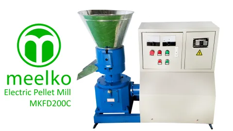 Imagen del producto relacionado Peletizadora Eléctrica MKFD200C de 200 mm y 7.5 kW - La MKFD200C es una peletizadora eléctrica con matriz plana de 200 mm y motor de 7.5 kW para pellets de alimento balanceado…