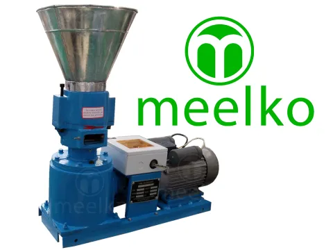Imagen del producto relacionado Peletizadora Eléctrica MKFD150B de 150 mm y 3–4 kW - La MKFD150B es una peletizadora eléctrica con matriz plana de 150 mm y motor de 3 a 4 kW para alimento balanceado. Da más es…