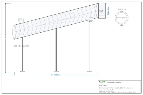 Miniatura imagen 2 del producto Sinfín 300mm eléctrico para granos y cereales
