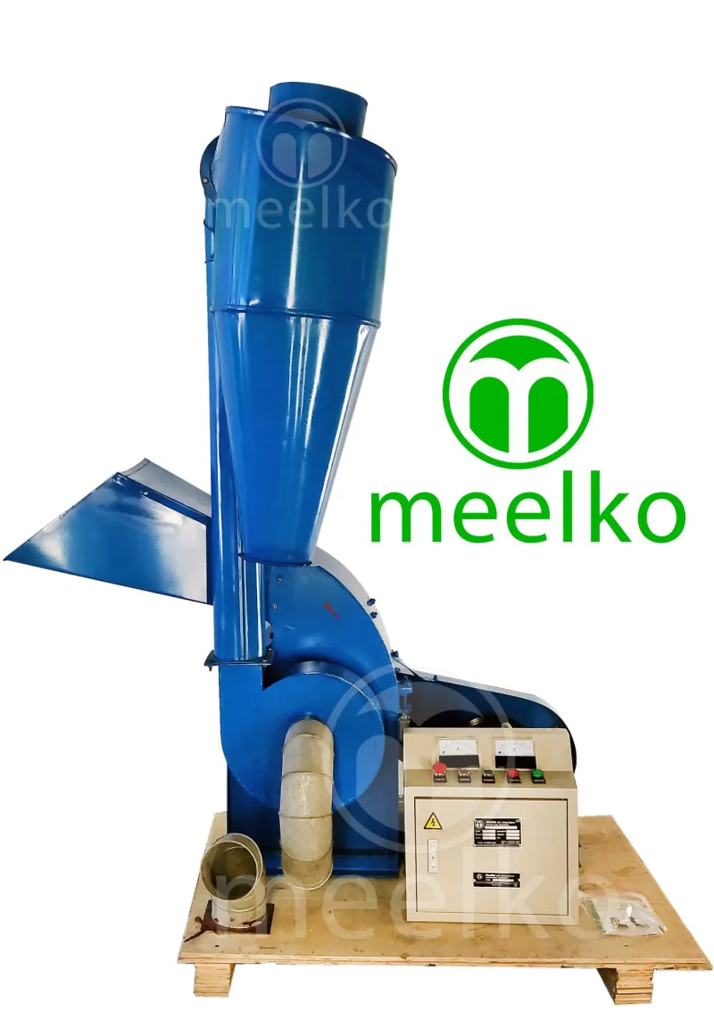 Imagen 2 del producto Molino triturador de biomasa a martillo electrico hasta 1500 kg hora - MKH500C-C - Molino triturador de biomasa a martillo eléctrico MKH500C-C con motor de 22 kW y capacidad de hasta 1500 kg/h, ideal para tr…